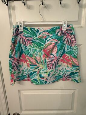 Sigrid Olsen Multicolor Floral Golf & Tennis Skort - Pink, Teal, Green